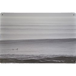 AF23- Lot de 5 Affiches Surfeur Noir et Blanc